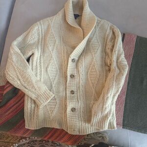 Vintage Pendleton 100% Wool Cable Knit Cardigan